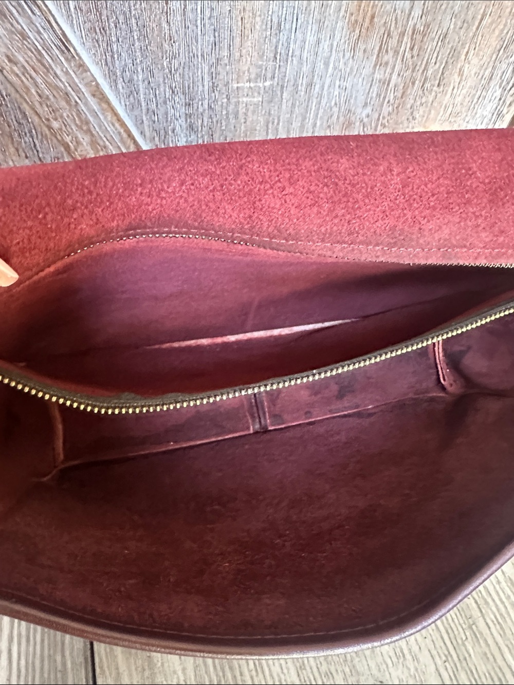 Coach RARE Vintage Oxblood Burgundy Leather Clutch Crossbody HARD TO FIND!! - Picture 10 of 16